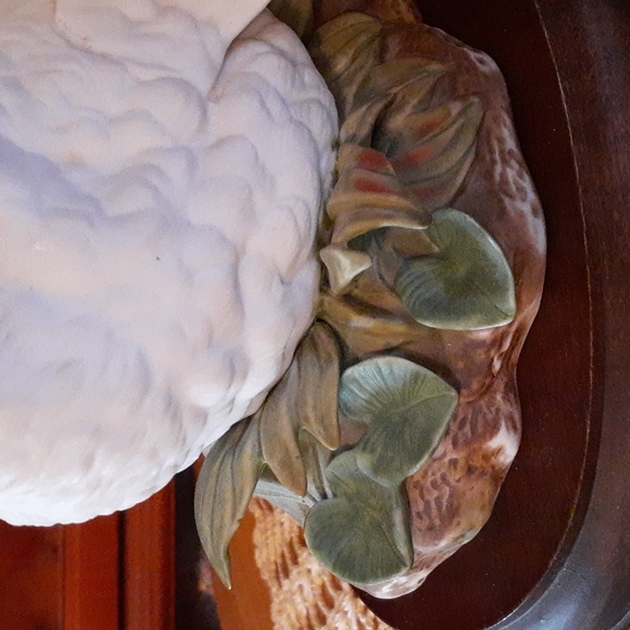 👉*VINTAGE* HOMCO WINGED SWAN MASTERPIECE FIGURINE with 👉ORIGINAL BASE & BOX - Picture 10 of 16